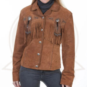 Women's Cinnamon Boar Suede Jacket