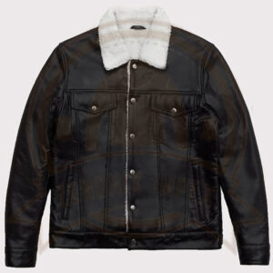 Men's RAF B3 Aviator Shearling Sheepskin Trucker Jacket-Zenonix Impex