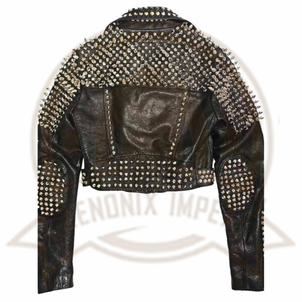 Punk Leather Jacket-Zenonix impex