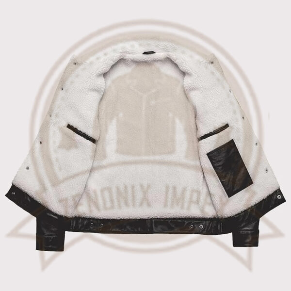 Men's RAF B3 Aviator Shearling Sheepskin Trucker Jacket-Zenonix Impex