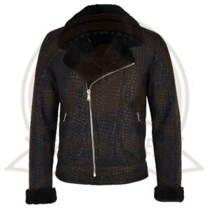 Leather Jacket with Fur-Zenonix Impex