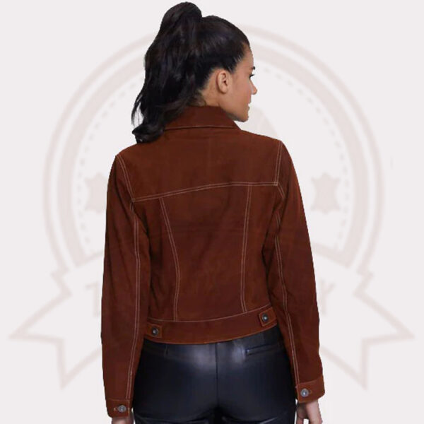 Dark Tan Women's Western Leather Jacket