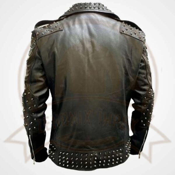 Studded Leather Jacket-Zenonix Impex