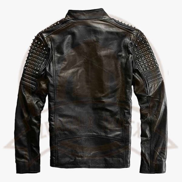 Punk Leather Jacket-Zenonix impex