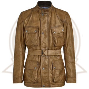 Leather Field Jacket-Zenonix Impex