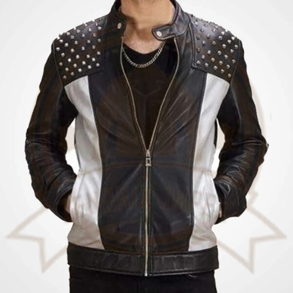 Studded Leather Jacket-Zenonix Impex