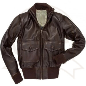 Women's Vintage Brown Leather Bomber Jacket-Zenonix Impex