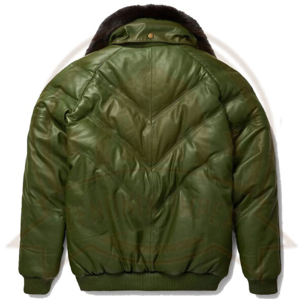 Stylish Design V-Bomber Leather Jacket for Men - Fashionable Outerwear-Zenonix Impex