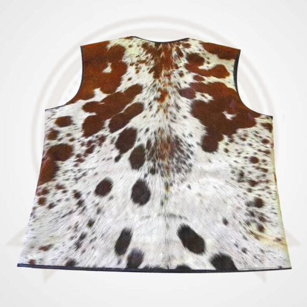 Men's Cowhide Hair-On Leather Western Vest