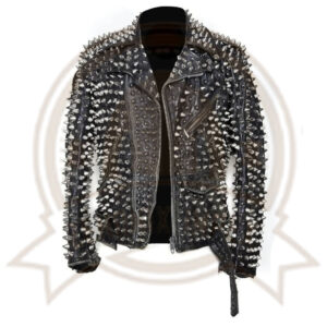 Punk Leather Jacket-Zenonix impex