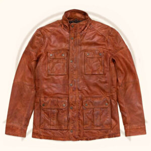 Leather Field Jacket-Zenonix Impex