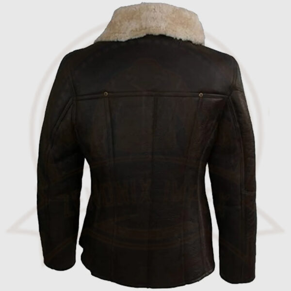 Women's Celene Aviator Sheepskin Leather Coat