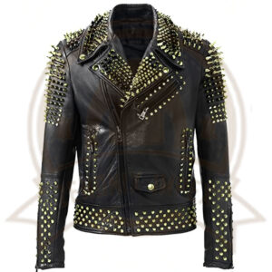 Punk Leather Jacket-Zenonix impex