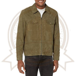 Men's Suede Trucker Jacket - Comfortable & Stylish-Zenonix Impex