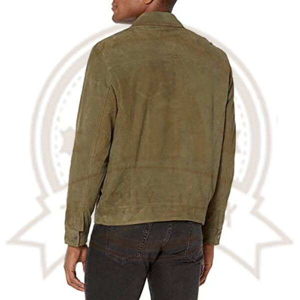 Men's Suede Trucker Jacket - Comfortable & Stylish-Zenonix Impex