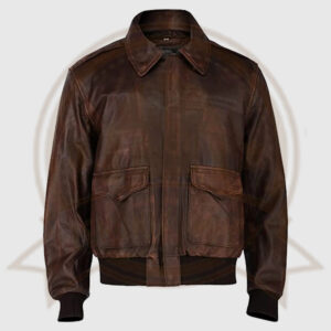 Distressed Leather Jacket-Zenonix Impex