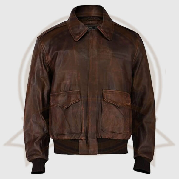 Distressed Leather Jacket-Zenonix Impex