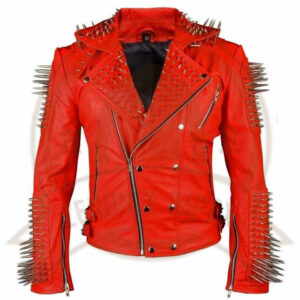 Studded Leather Jacket-Zenonix Impex