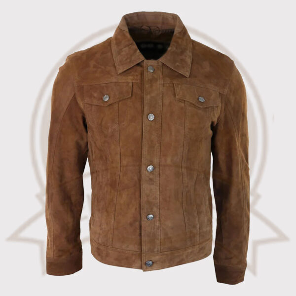 Men's Classic Vintage Suede Leather Biker Jacket-Zenonix Impex