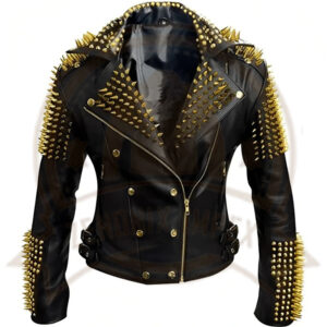Punk Leather Jacket-Zenonix impex