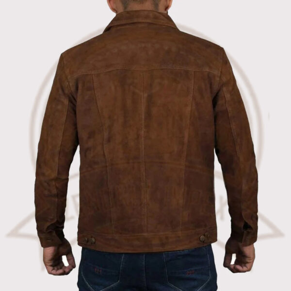 Premium Men's Logan Brown Suede Leather Jacket-Zenonix Impex
