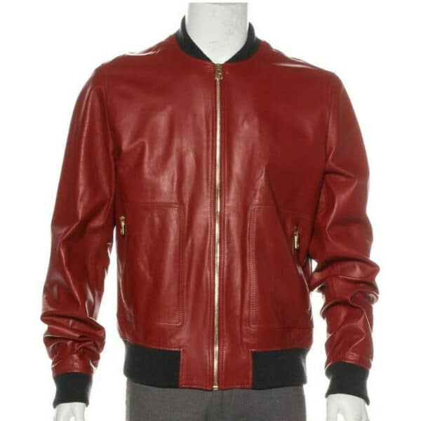 Men-Fashion-Lambskin-Red-Leather-Bomber-Jacket-Zenonix-Impex