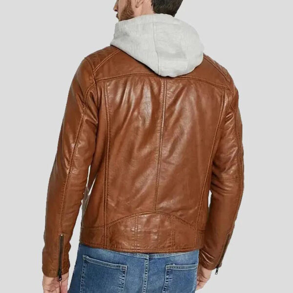 Men's-Brown-Leather-Jacket - zenonix impex