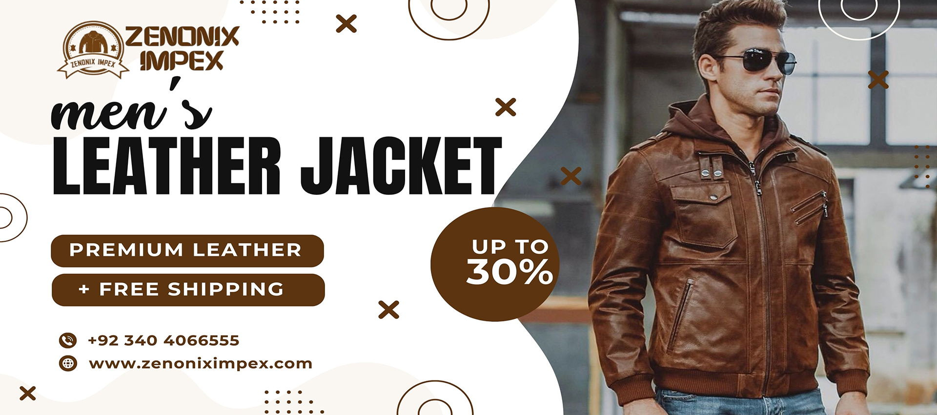 men's-leather-lacket-Zenonix-Impex-Modern-Online-Sale-and-Discount-Banner